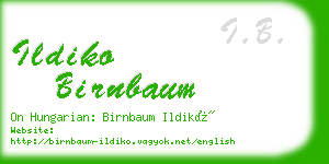 ildiko birnbaum business card